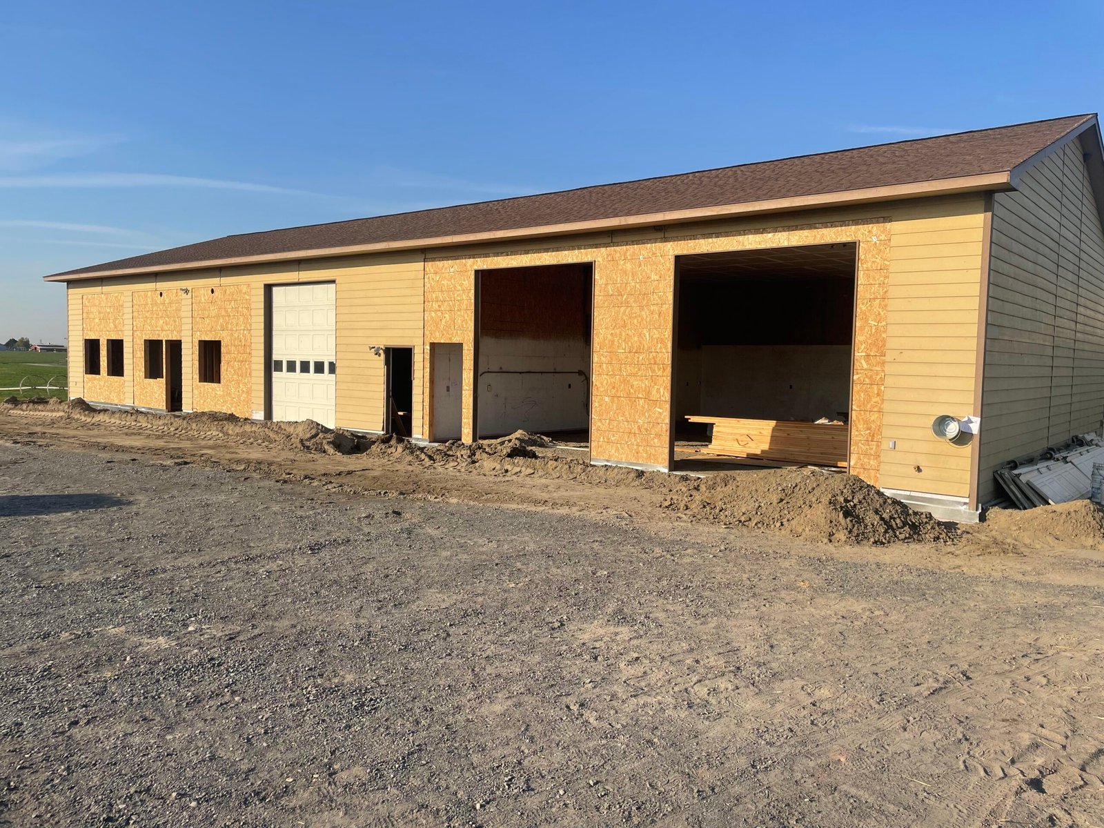 New commercial building under construction by Barean Hilu LLC for Mirror Ministries, a faith-based nonprofit supporting victims of human trafficking in the Tri-Cities area of Eastern Washington.